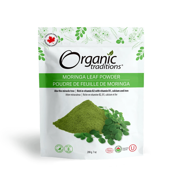 Organic Traditions Moringa Leaf Powder 200g — The Miracle Tree Superfood