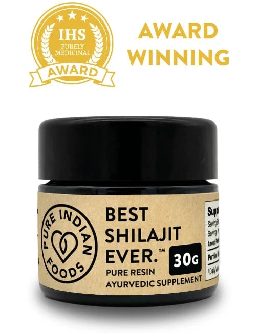 Authentic Shilajit resin supplement in 30g glass jar