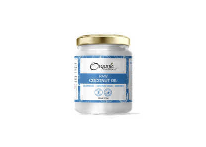 Raw organic coconut oil - pure and natural.