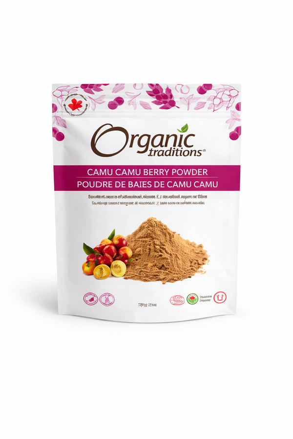 Organic Traditions Camu Camu Berry Powder — 500mg Vitamin C Per Serving | 100g