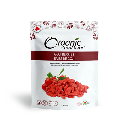 Organic goji berries, a superfood packed with antioxidants and vitamins, are a nutritious and delicious addition to your diet.