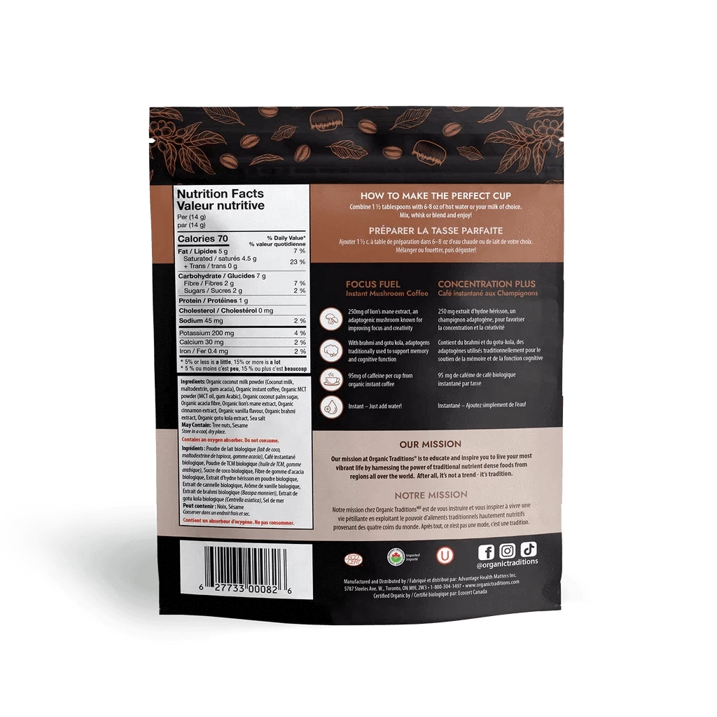 Organic Focus Fuel Concentrate Plus - natural energy booster for active lifestyle.